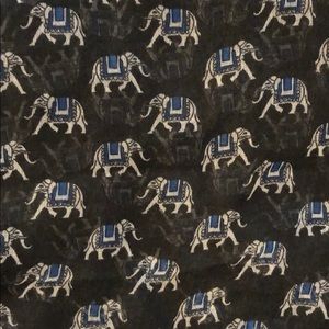Elephant sheer printed scarf